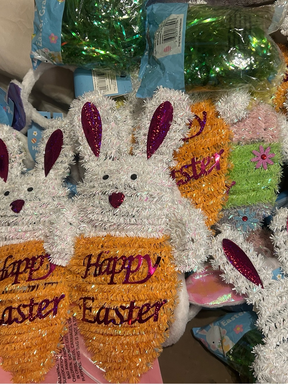 🐰Large priority box !! funny, ears, funny, grass, Easter, decorations mixed  lot